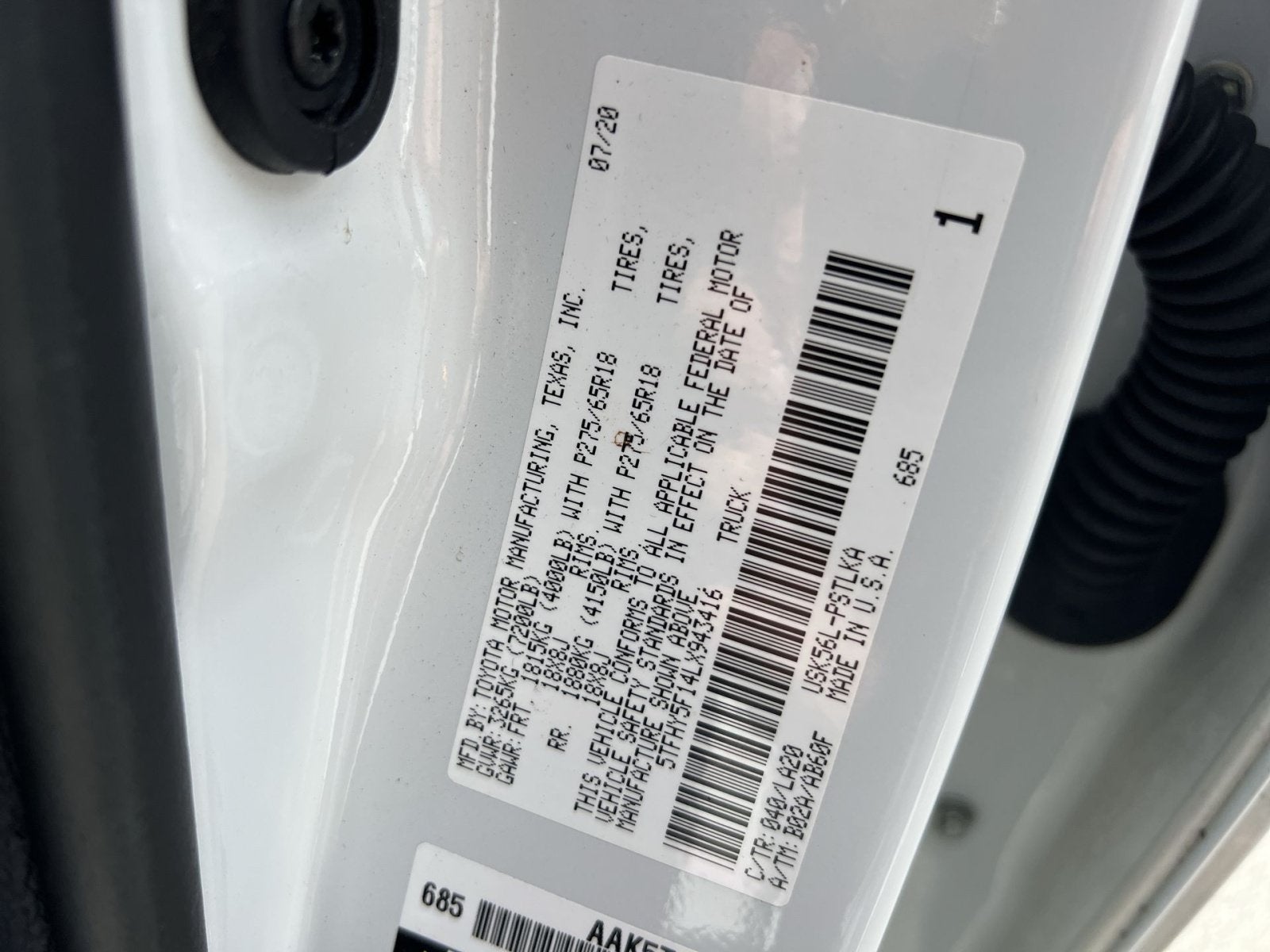 2020 Toyota Tundra Limited
