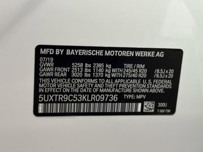 2019 BMW X3 xDrive30i