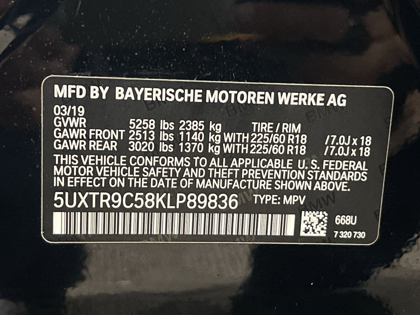 2019 BMW X3 xDrive30i