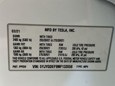 2021 Tesla Model Y Performance