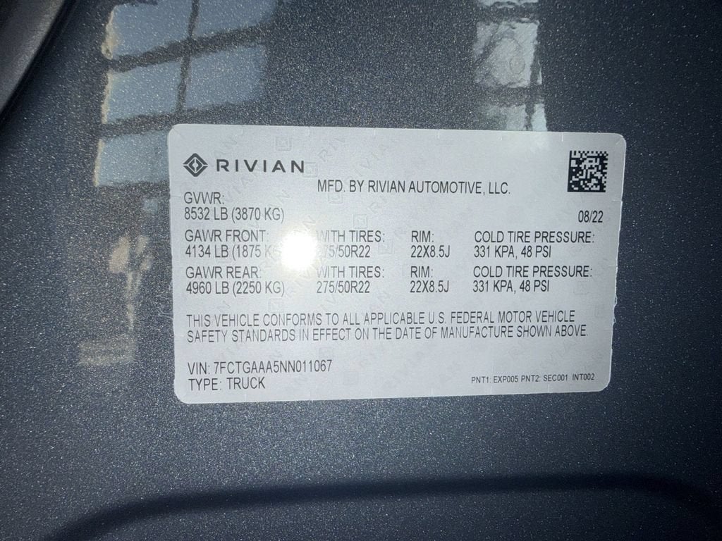 2022 Rivian R1T Adventure