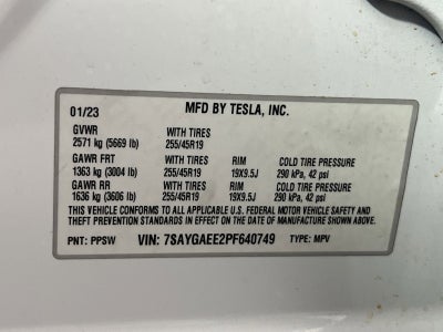 2023 Tesla Model Y Long Range