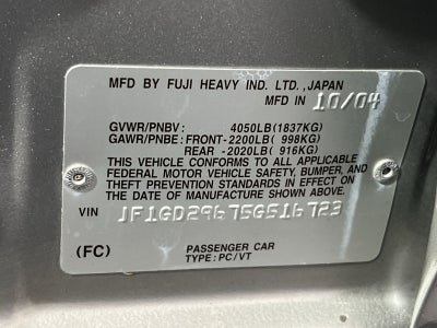 2005 Subaru Impreza WRX