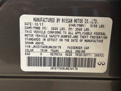 2018 INFINITI Q50 3.0t LUXE