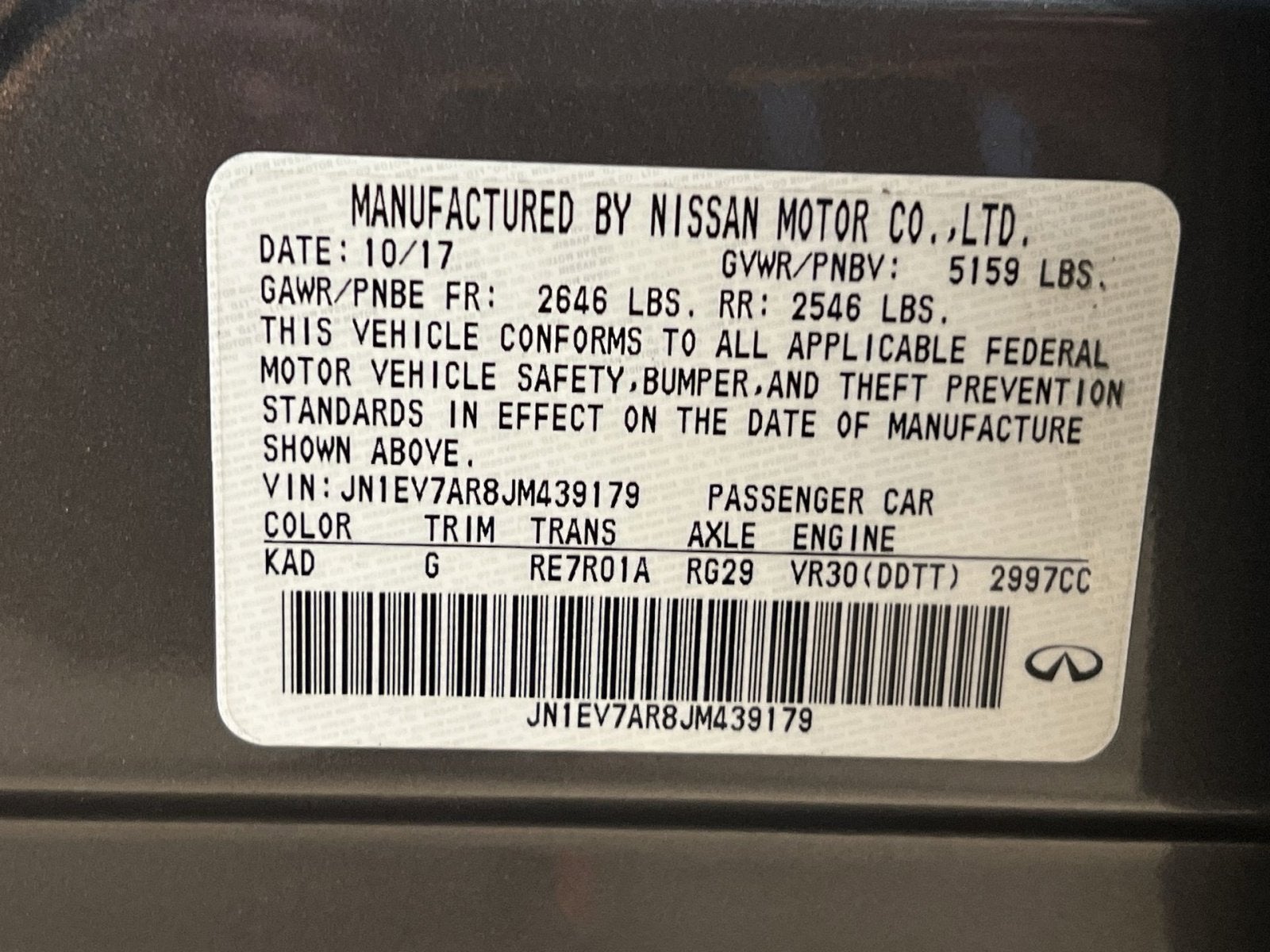 2018 INFINITI Q50 3.0t LUXE