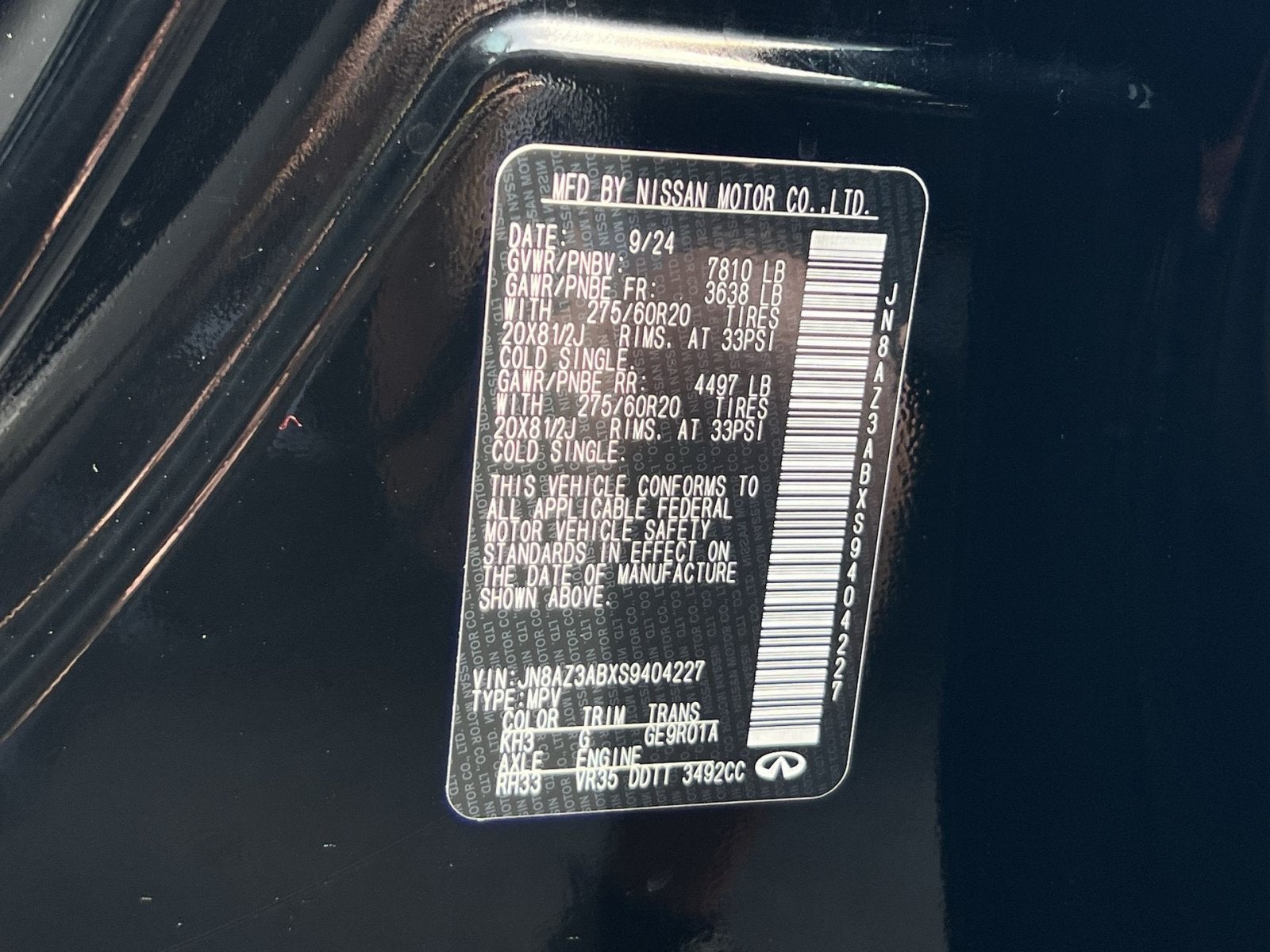 2025 INFINITI QX80 PURE