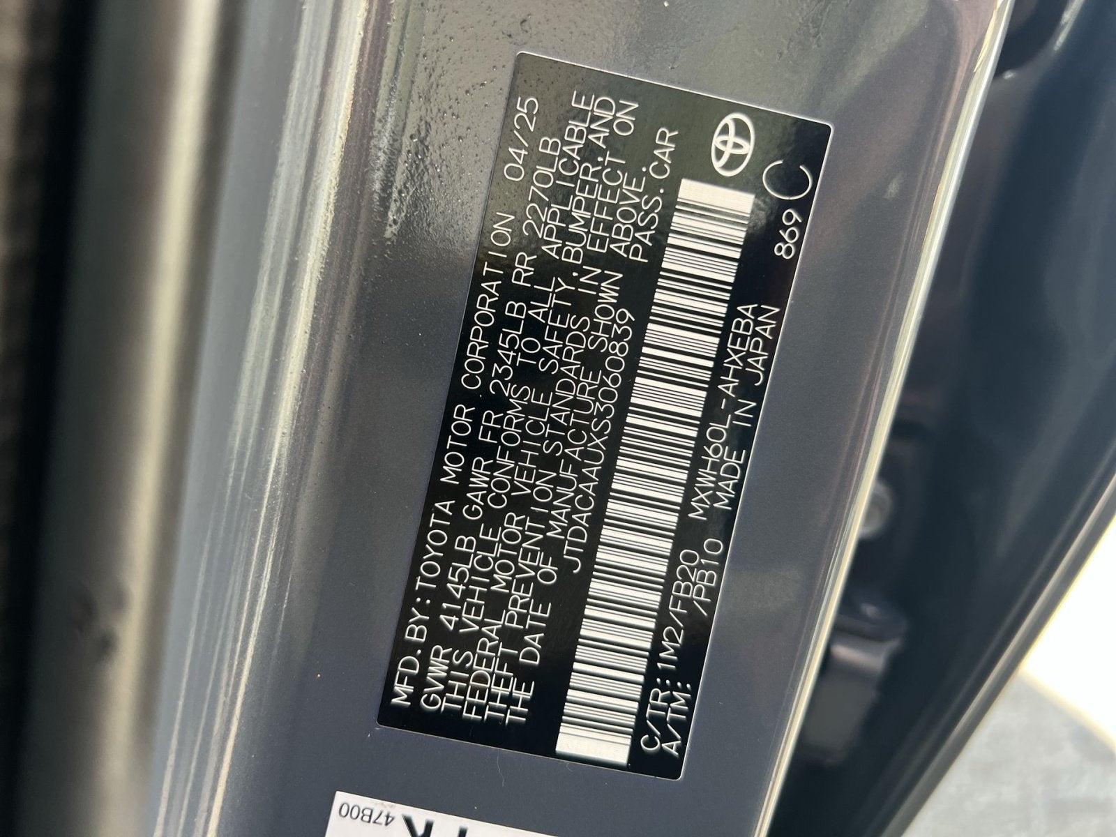 2025 Toyota Prius LE