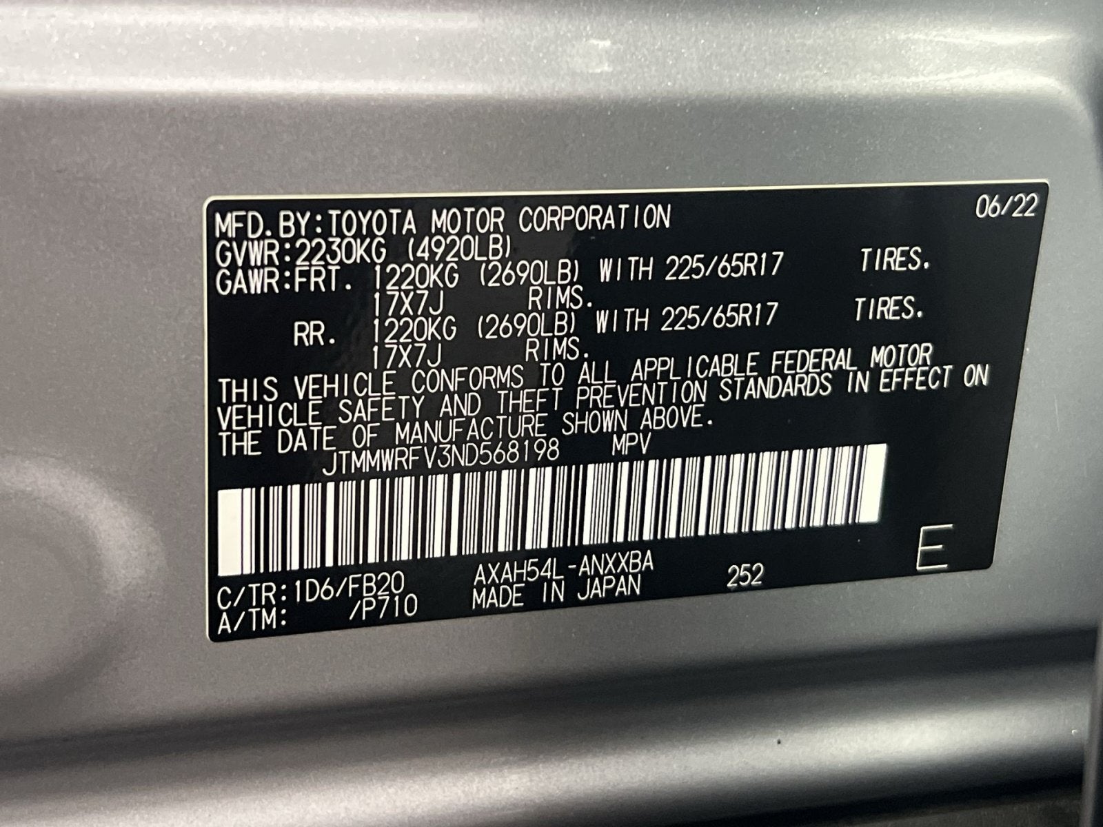 2022 Toyota RAV4 Hybrid LE