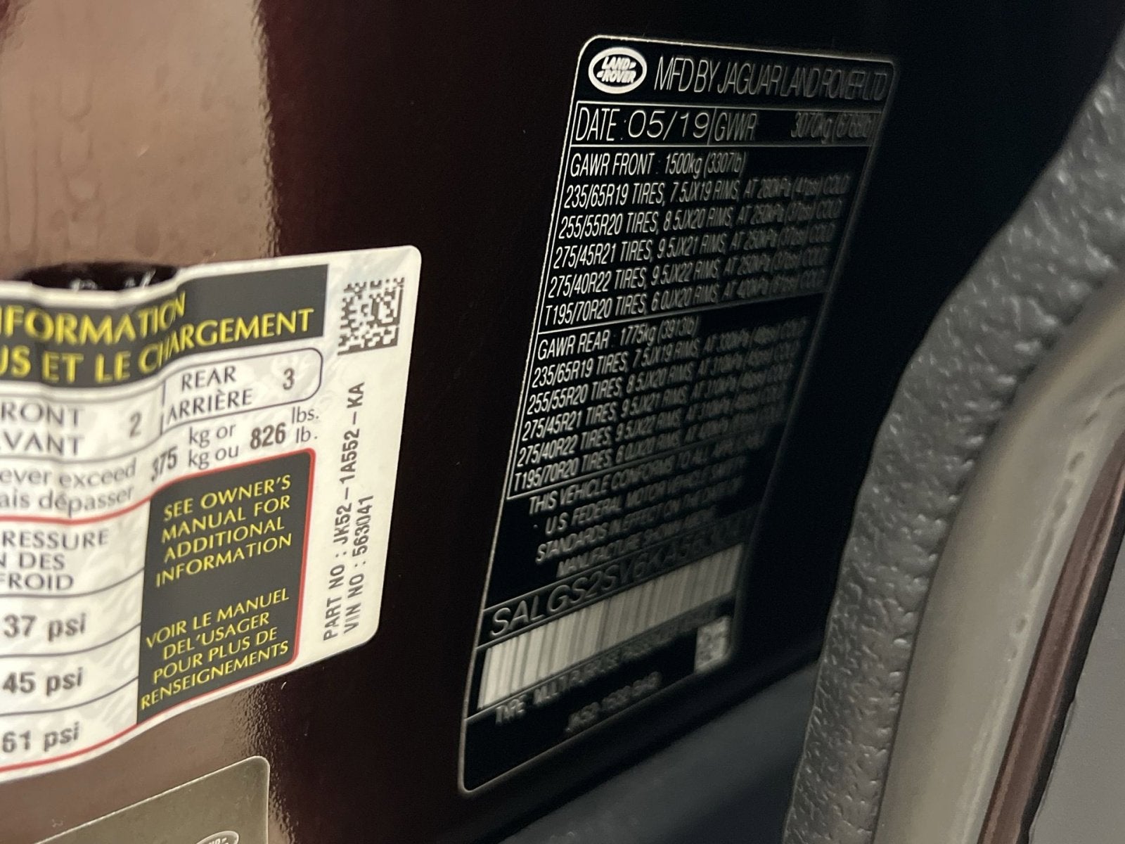 2019 Land Rover Range Rover 3.0L V6 Supercharged HSE