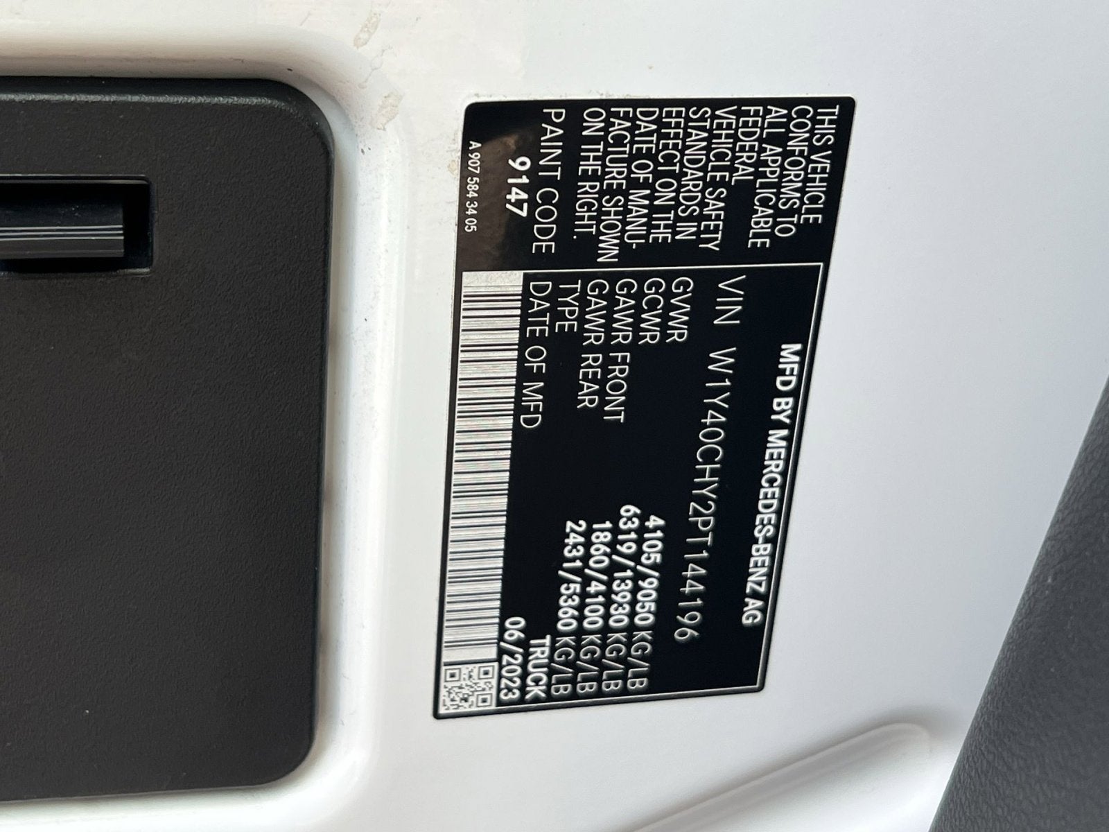 2023 Mercedes-Benz Sprinter 2500 Cargo 170 WB