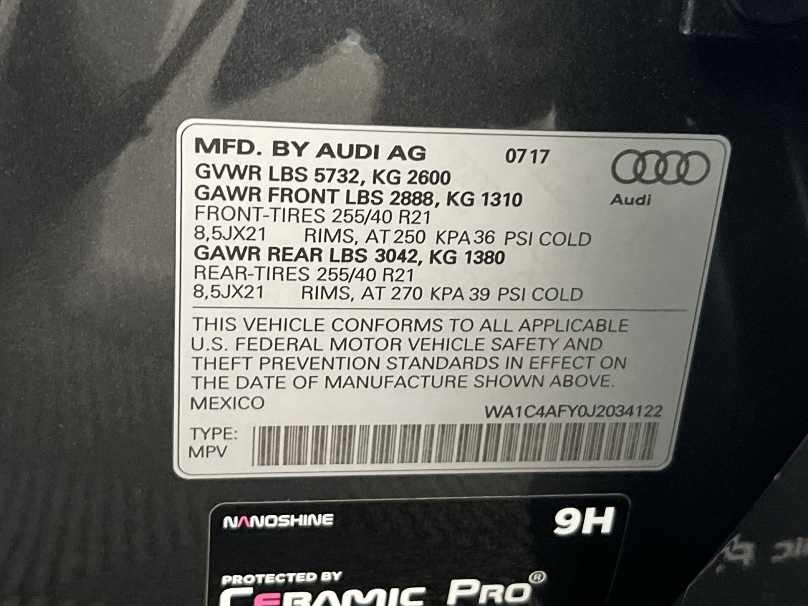2018 Audi SQ5 3.0T Prestige