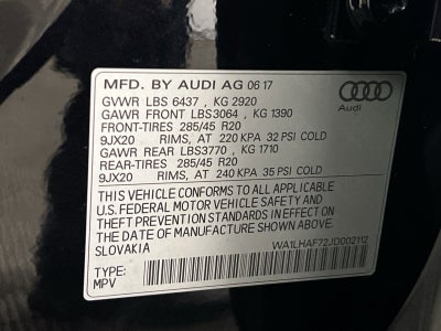 2018 Audi Q7 2.0T Premium Plus