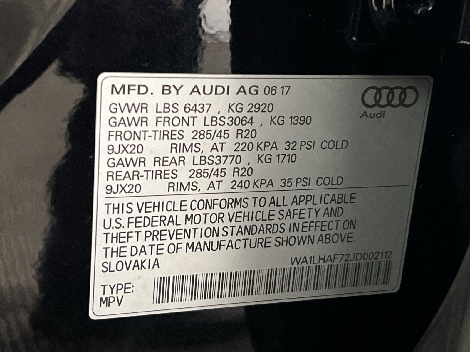 2018 Audi Q7 2.0T Premium Plus