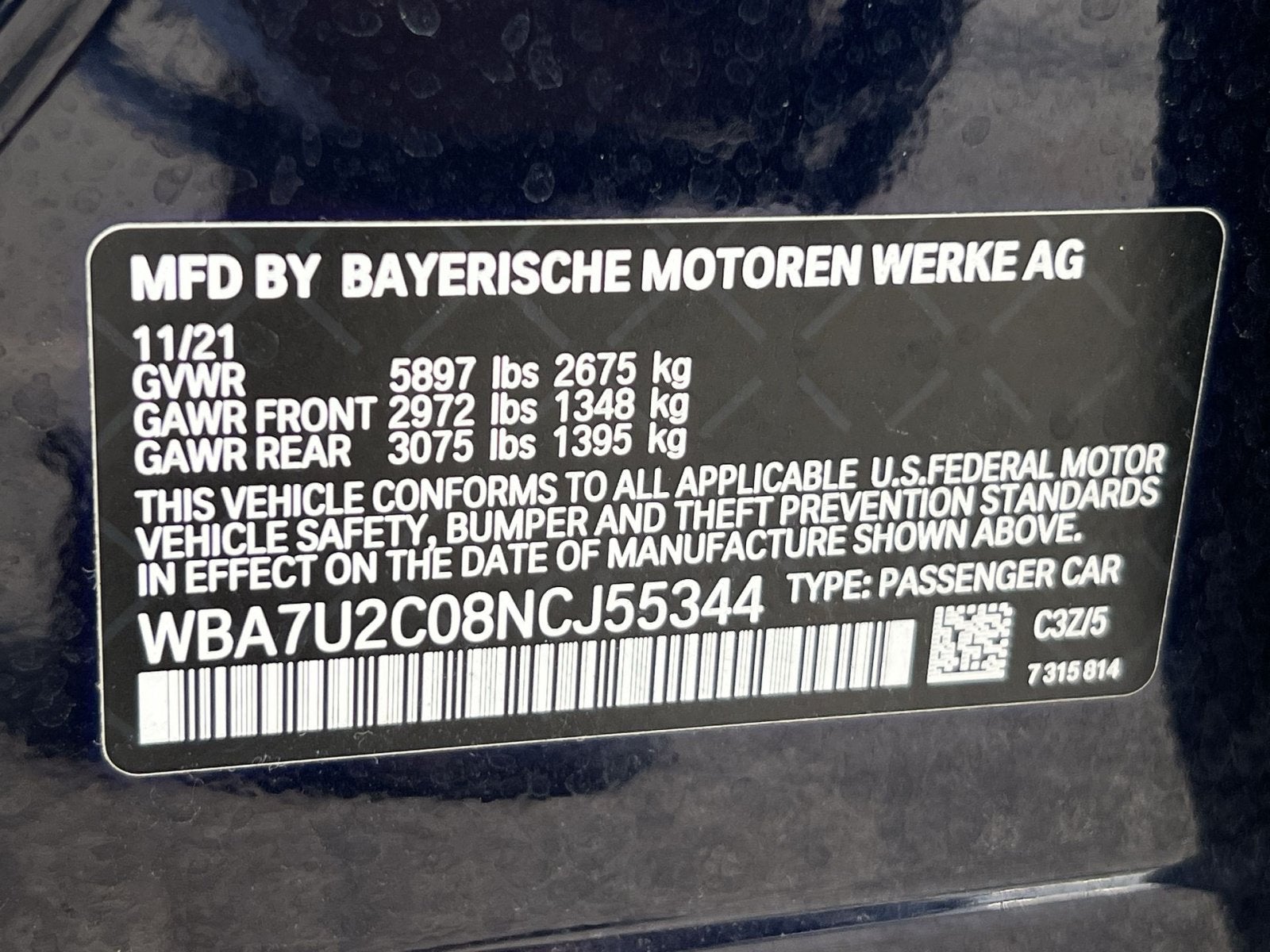 2022 BMW 7 Series 750i xDrive