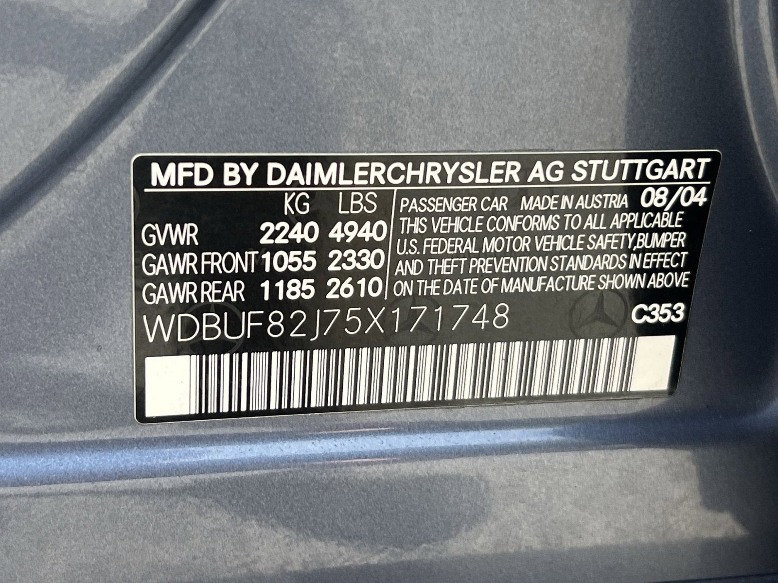 2005 Mercedes-Benz E-Class E 320