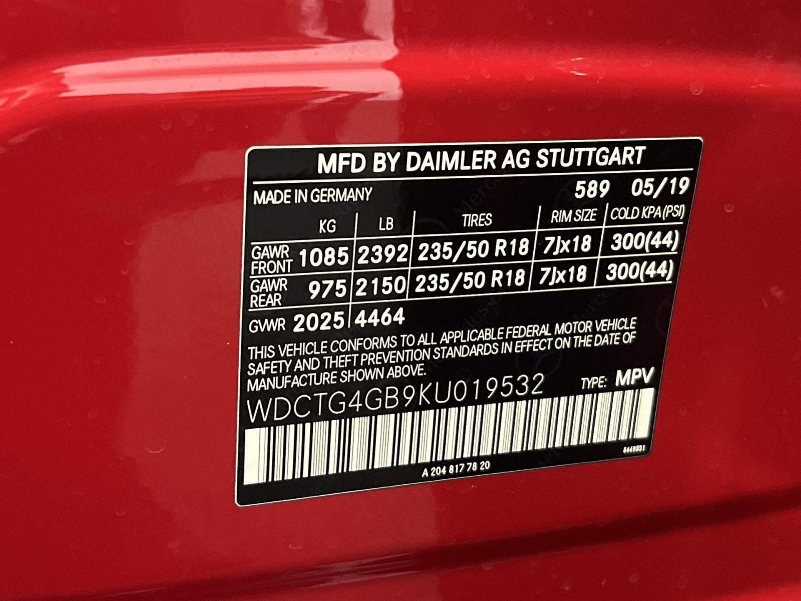 2019 Mercedes-Benz GLA GLA 250