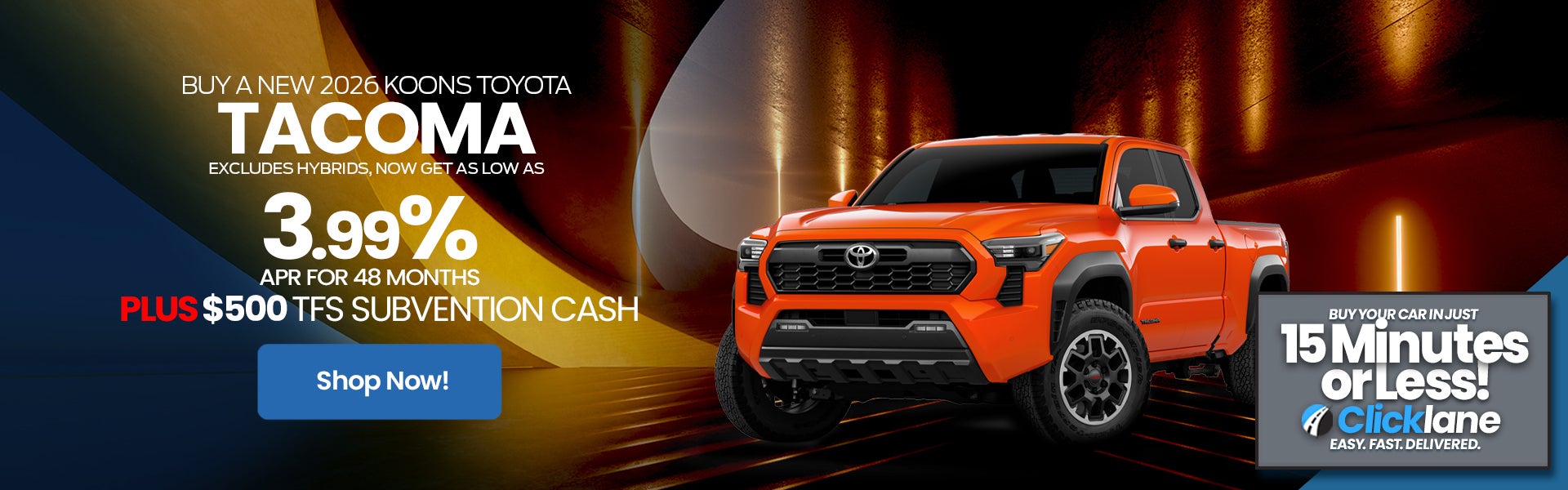 2026 Toyota Tacoma APR Offer