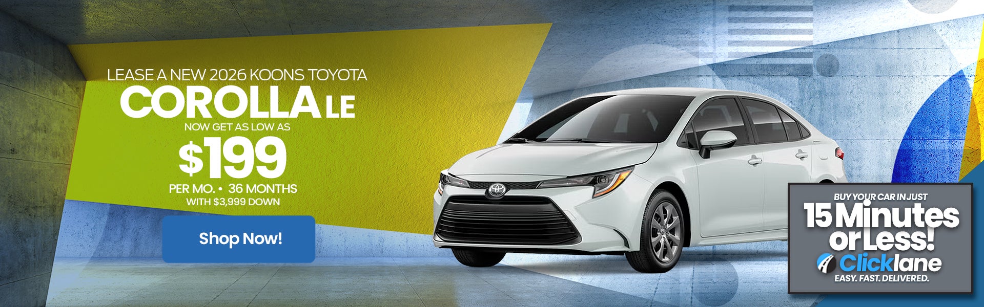 2026 Toyota Corolla Lease Offer