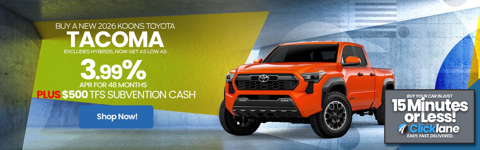 2026 Toyota Tacoma APR Offer